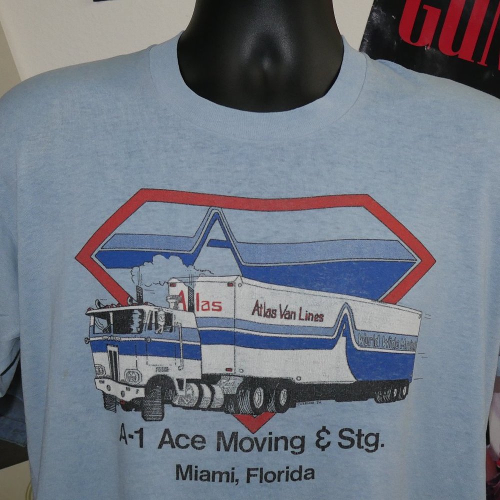 1982 Miami Florida 18 Wheeler Single Stitch Shirt